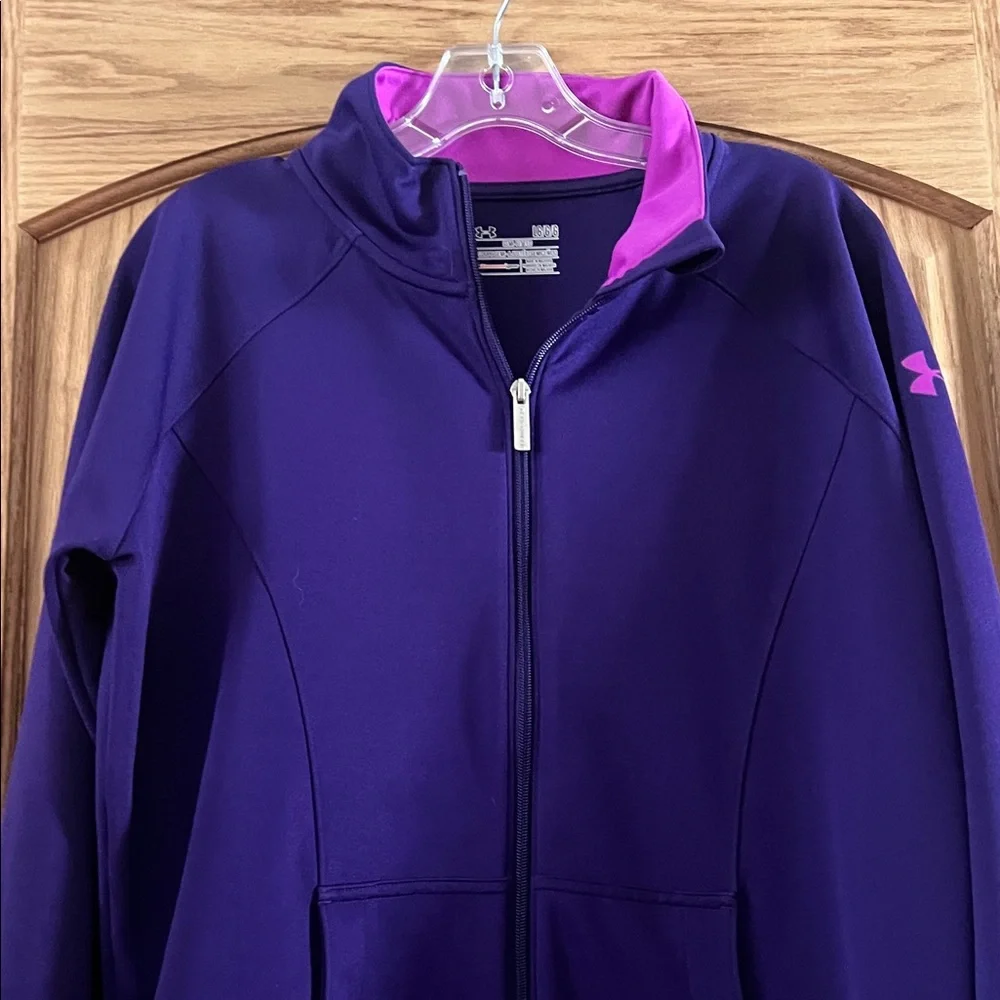 Under Armour Purple Jacket with Pink Accents - Picture 4 of 7